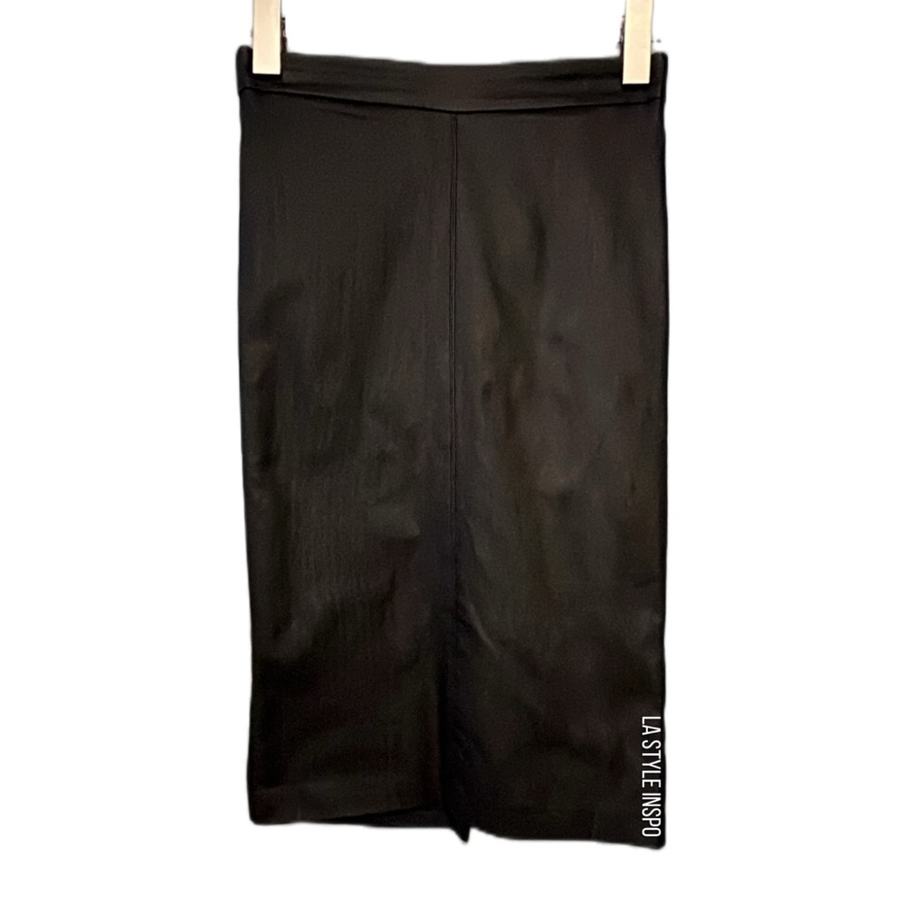 Comme USA Pencil Midi Skirt Vegan Leather Size M